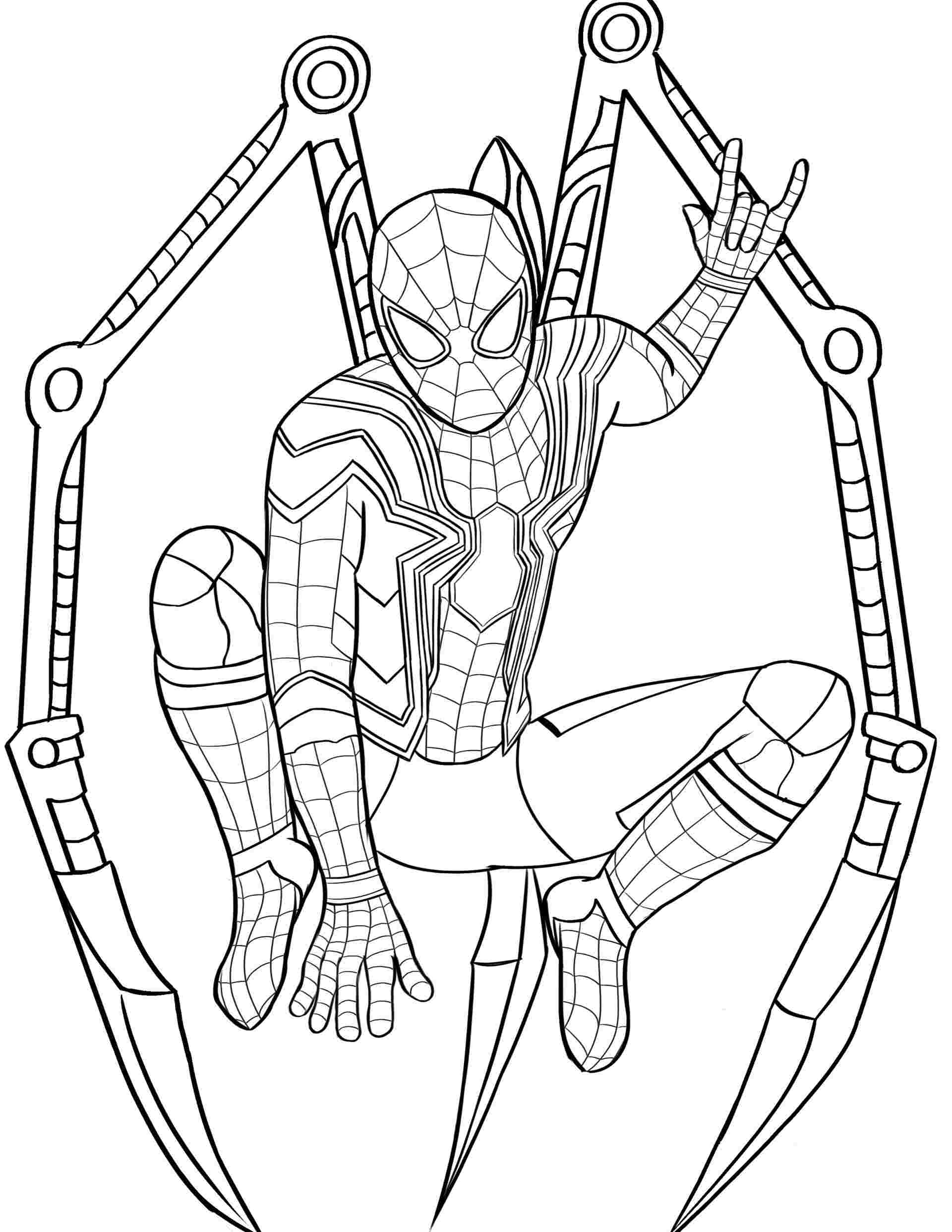 89 Printable Spider Coloring Pages for Kids 17