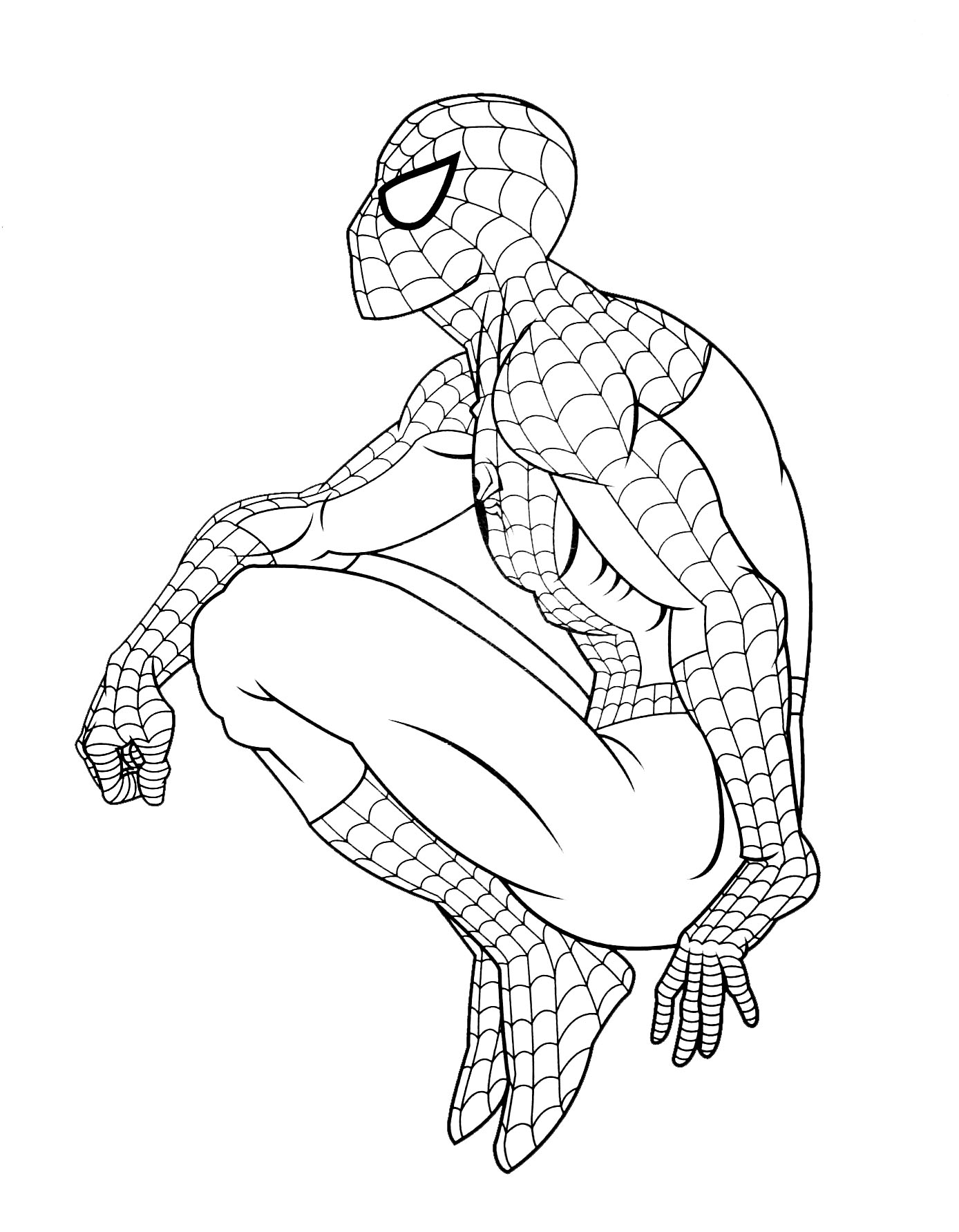 89 Printable Spider Coloring Pages for Kids 19