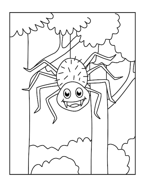 89 Printable Spider Coloring Pages for Kids 26