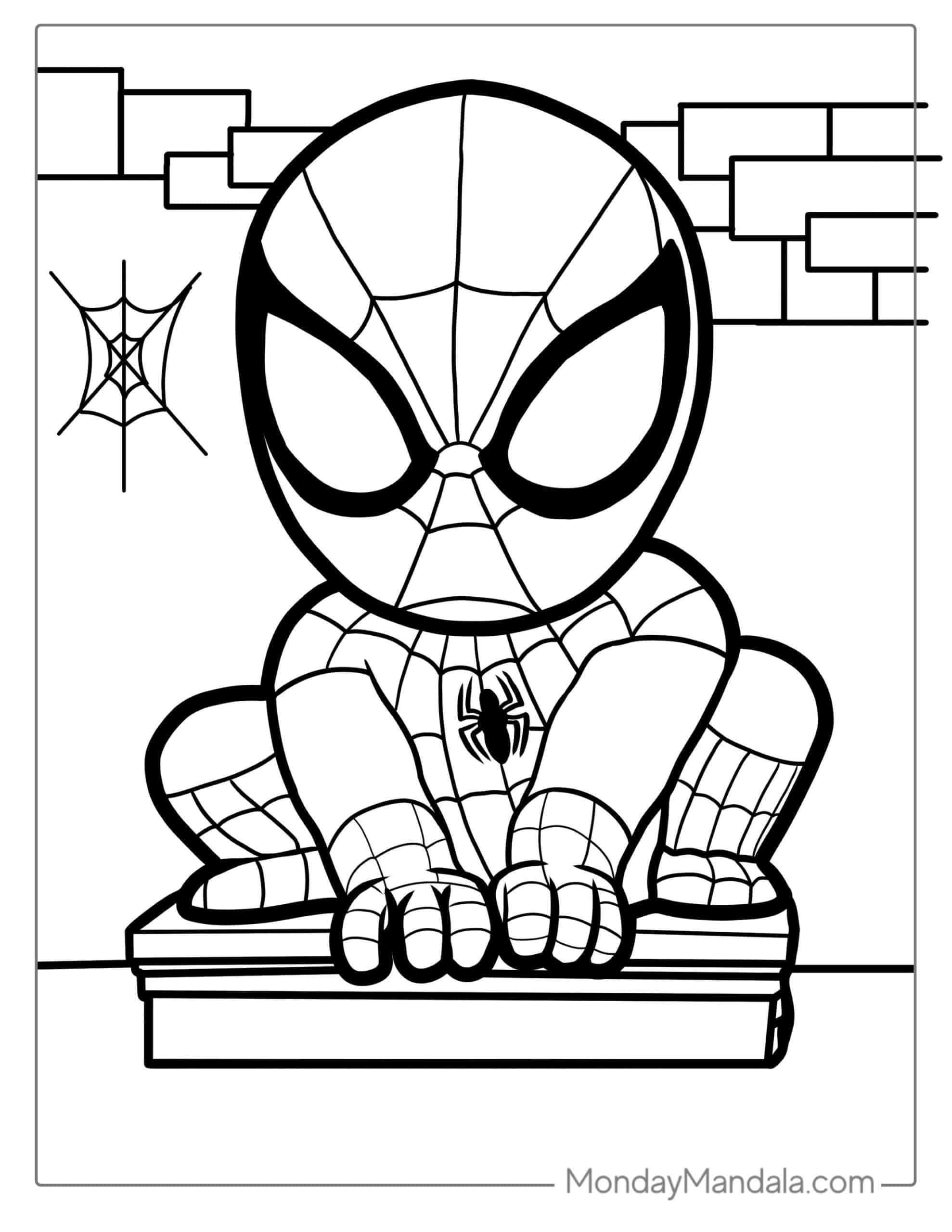 89 Printable Spider Coloring Pages for Kids 30