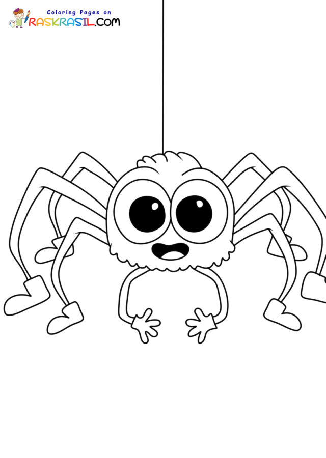 89 Printable Spider Coloring Pages for Kids 45