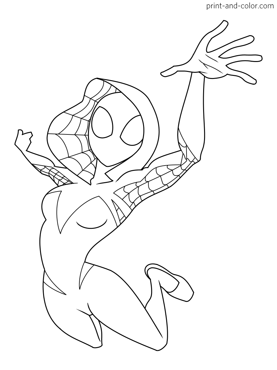 89 Printable Spider Coloring Pages for Kids 46