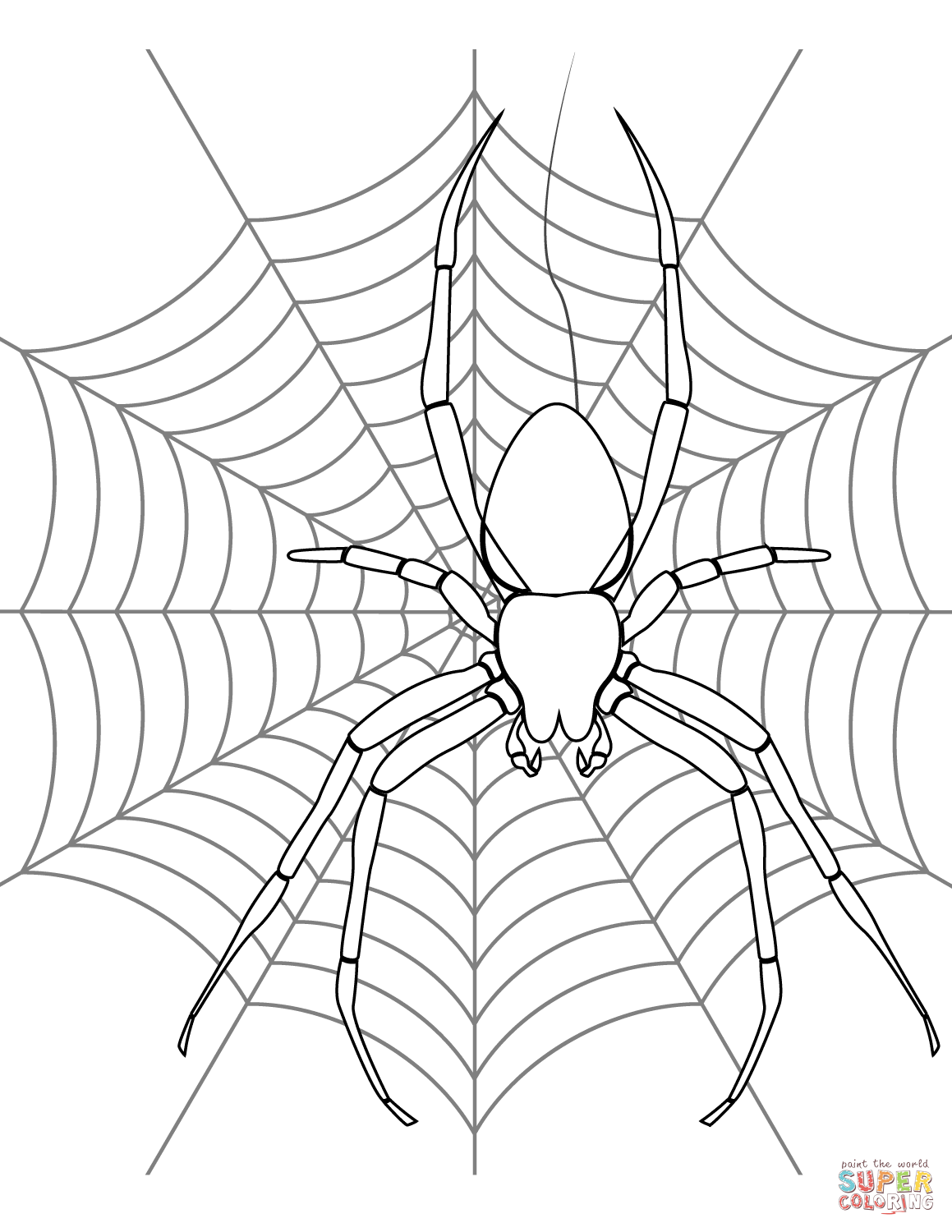 89 Printable Spider Coloring Pages for Kids 52