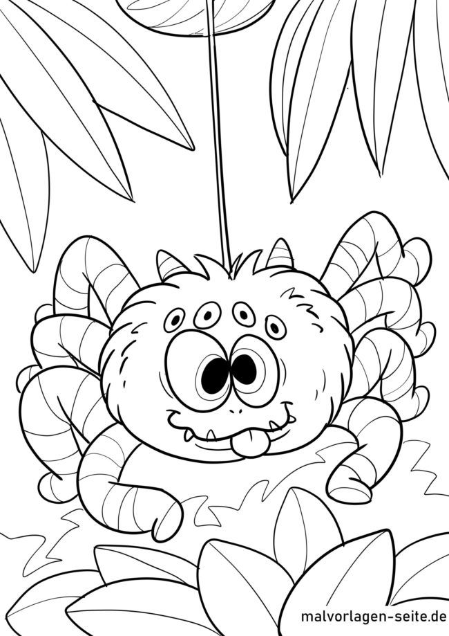 89 Printable Spider Coloring Pages for Kids 54