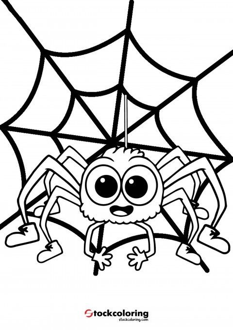 89 Printable Spider Coloring Pages for Kids 72