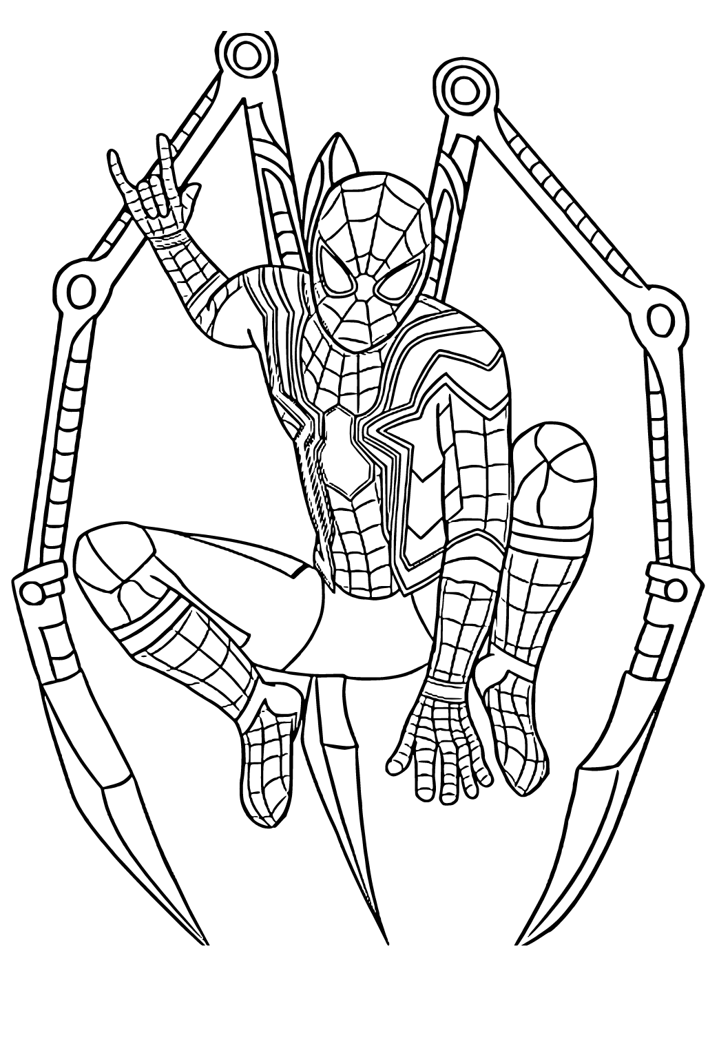 89 Printable Spider Coloring Pages for Kids 76