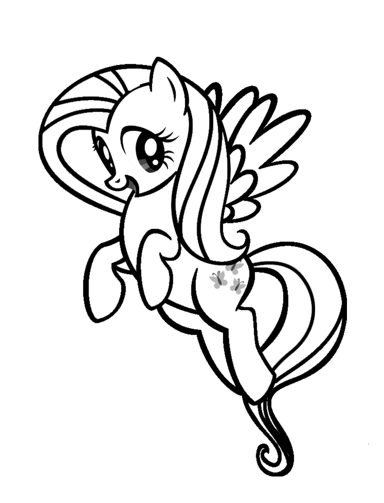 93 Fluttershy Coloring Pages Printable 1