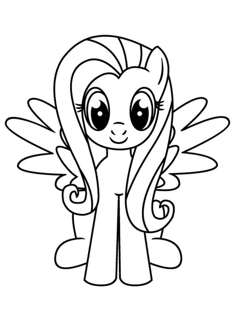 93 Fluttershy Coloring Pages Printable 16