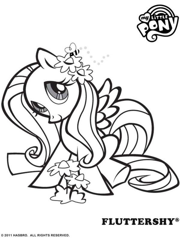 93 Fluttershy Coloring Pages Printable 19