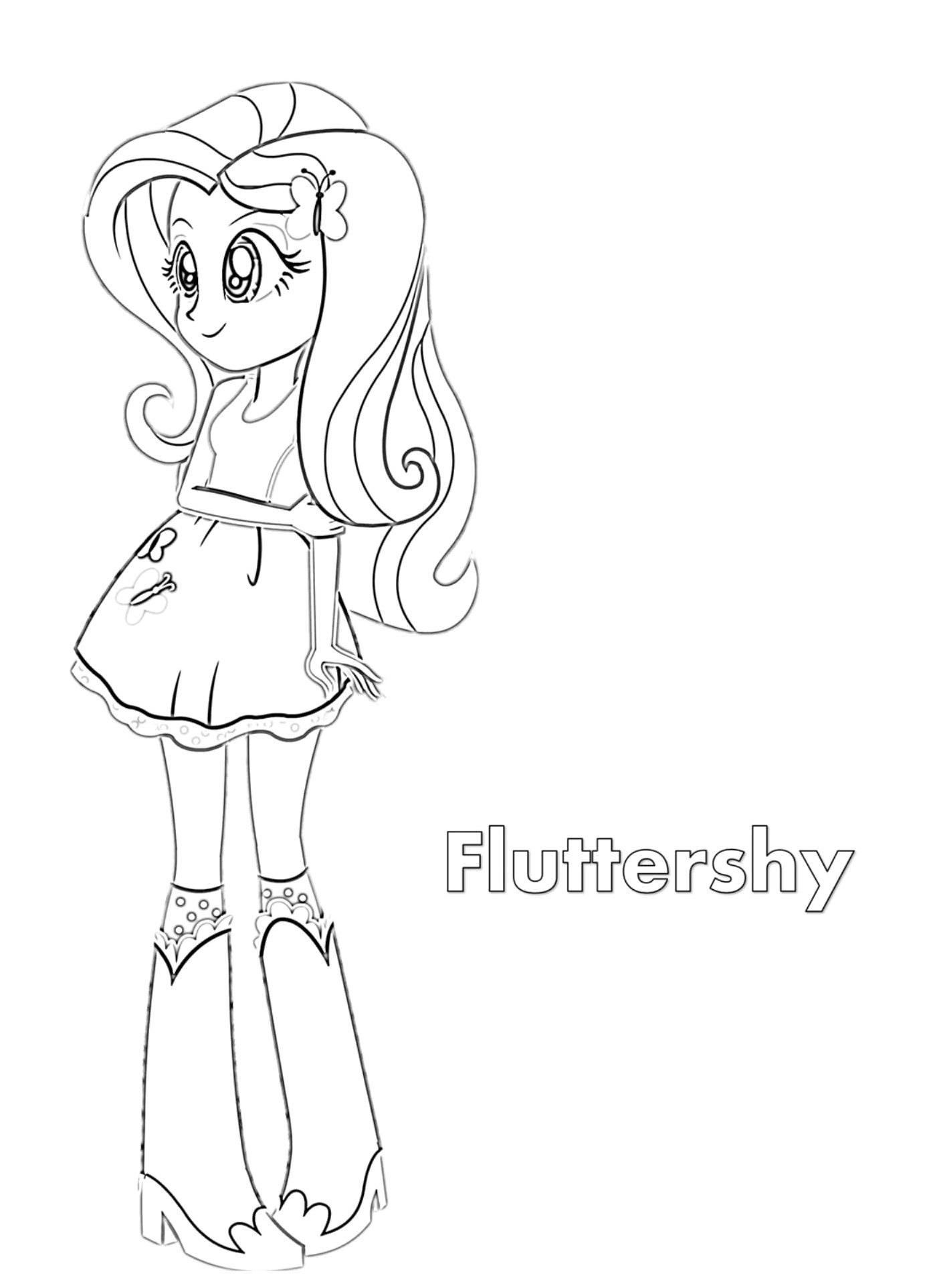 93 Fluttershy Coloring Pages Printable 20