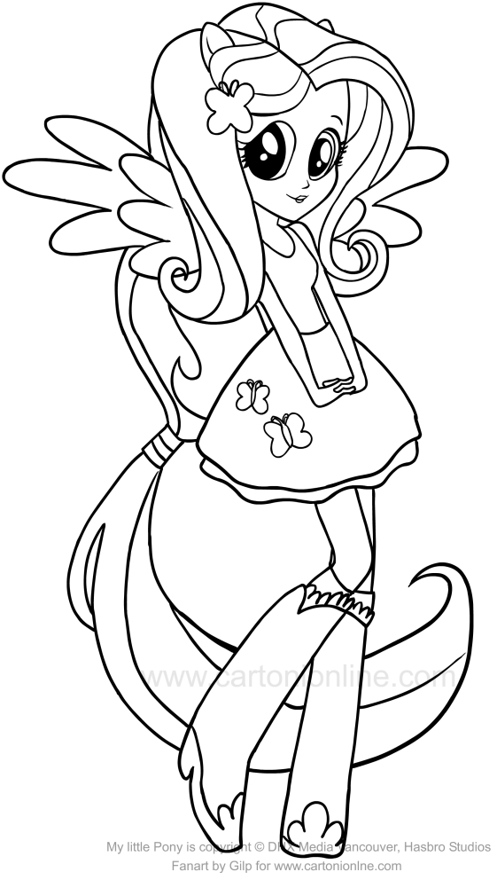 93 Fluttershy Coloring Pages Printable 32