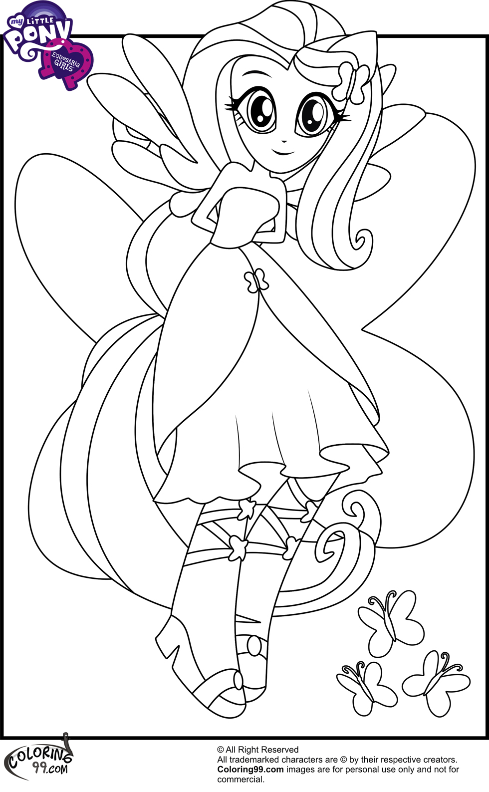 93 Fluttershy Coloring Pages Printable 33