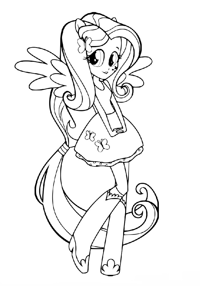 93 Fluttershy Coloring Pages Printable 36