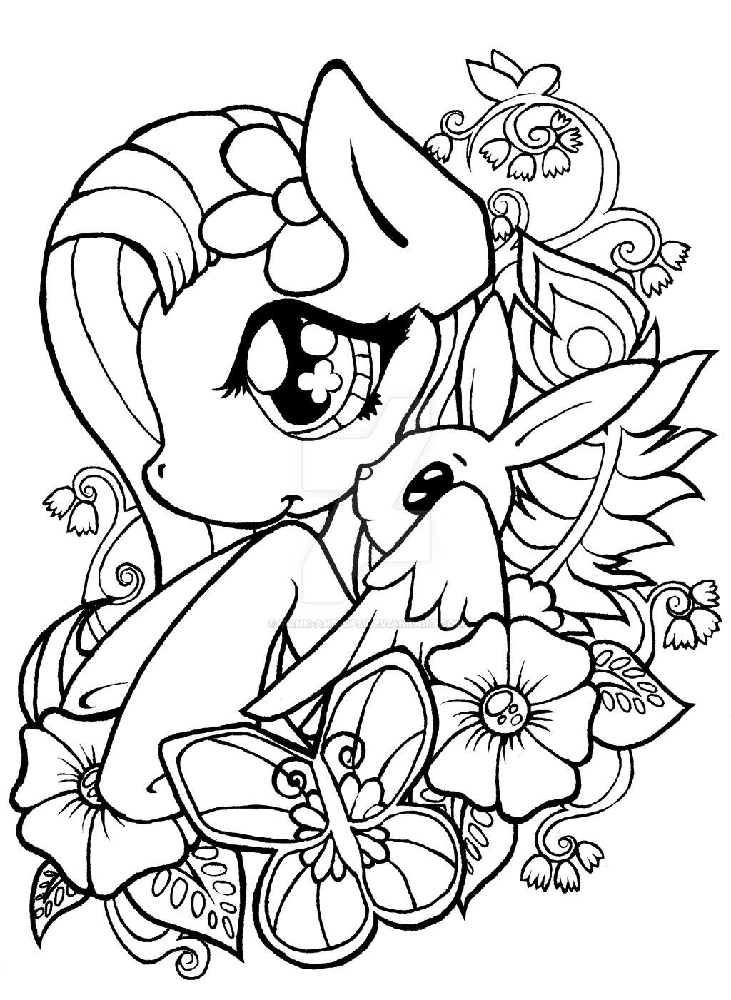 93 Fluttershy Coloring Pages Printable 38