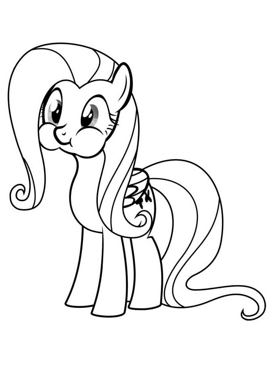 93 Fluttershy Coloring Pages Printable 39