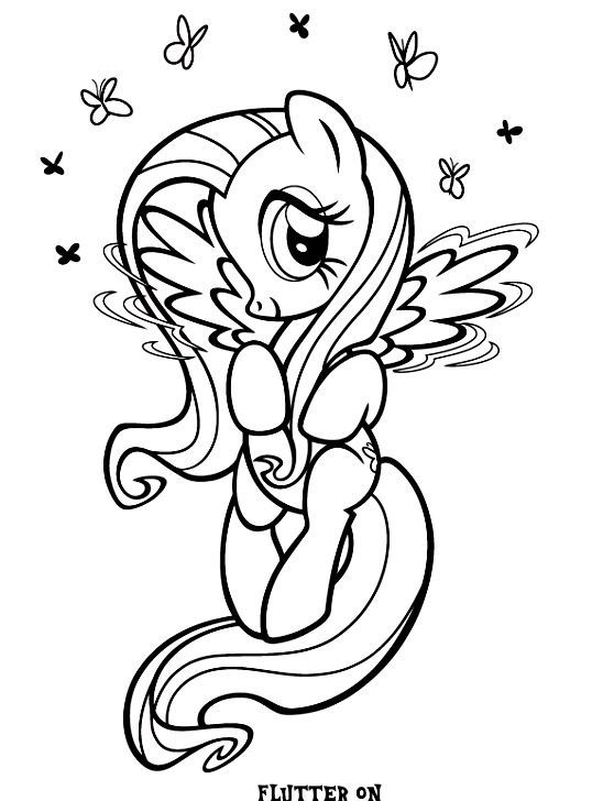 93 Fluttershy Coloring Pages Printable 4