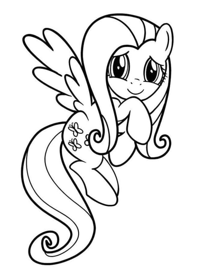 93 Fluttershy Coloring Pages Printable 40