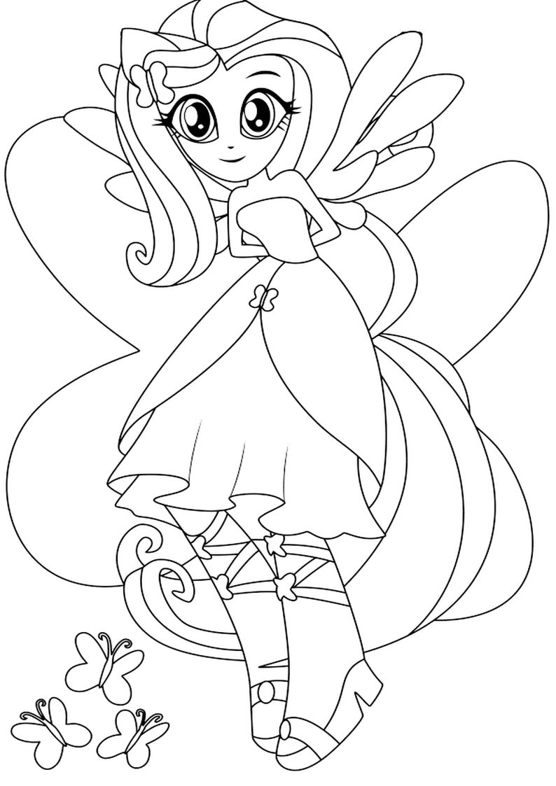 93 Fluttershy Coloring Pages Printable 46