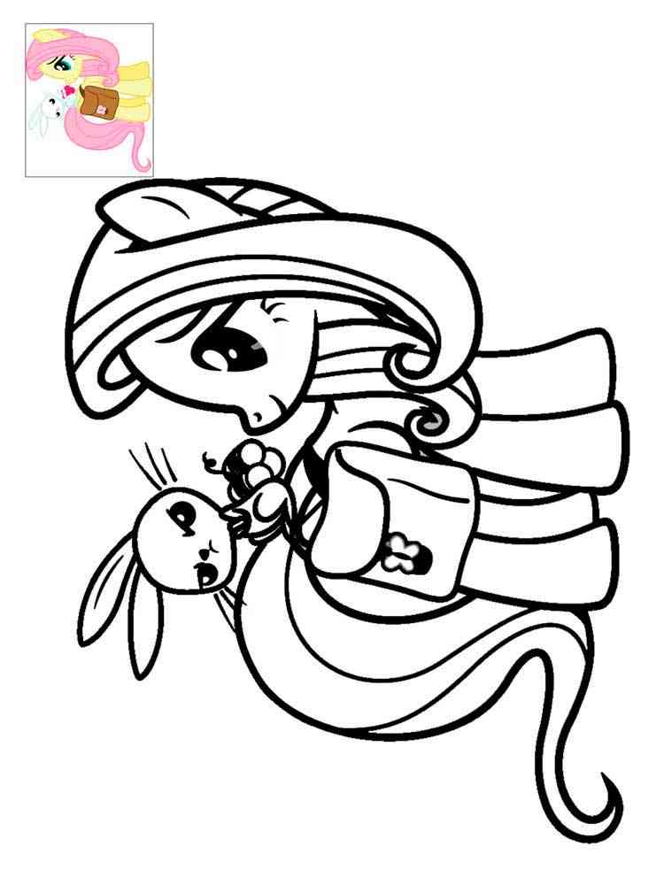 93 Fluttershy Coloring Pages Printable 55