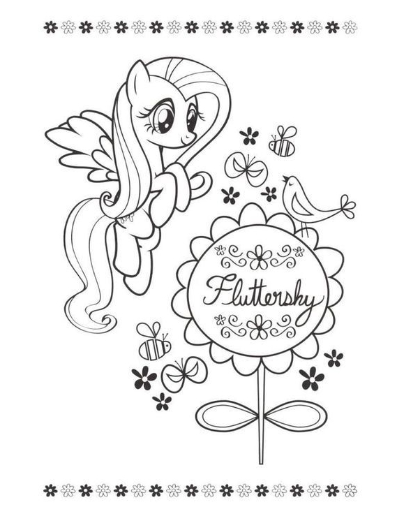 93 Fluttershy Coloring Pages Printable 56