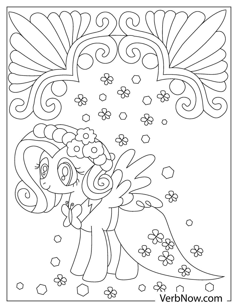 93 Fluttershy Coloring Pages Printable 58