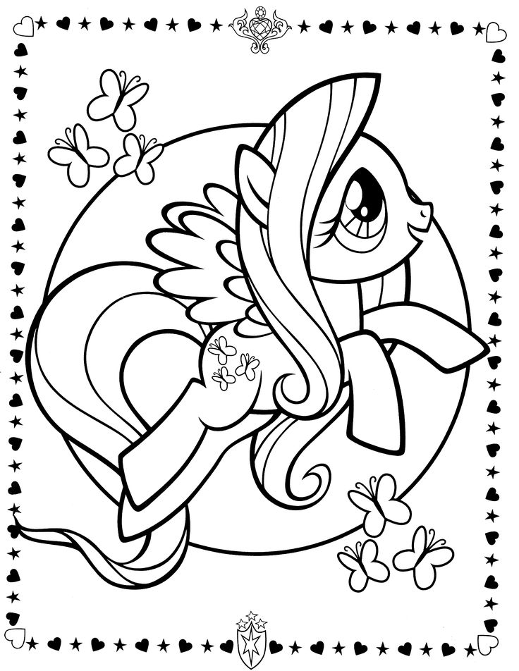 93 Fluttershy Coloring Pages Printable 59