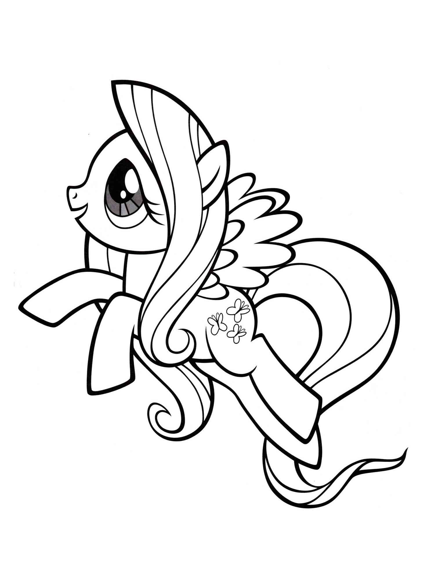 93 Fluttershy Coloring Pages Printable 7