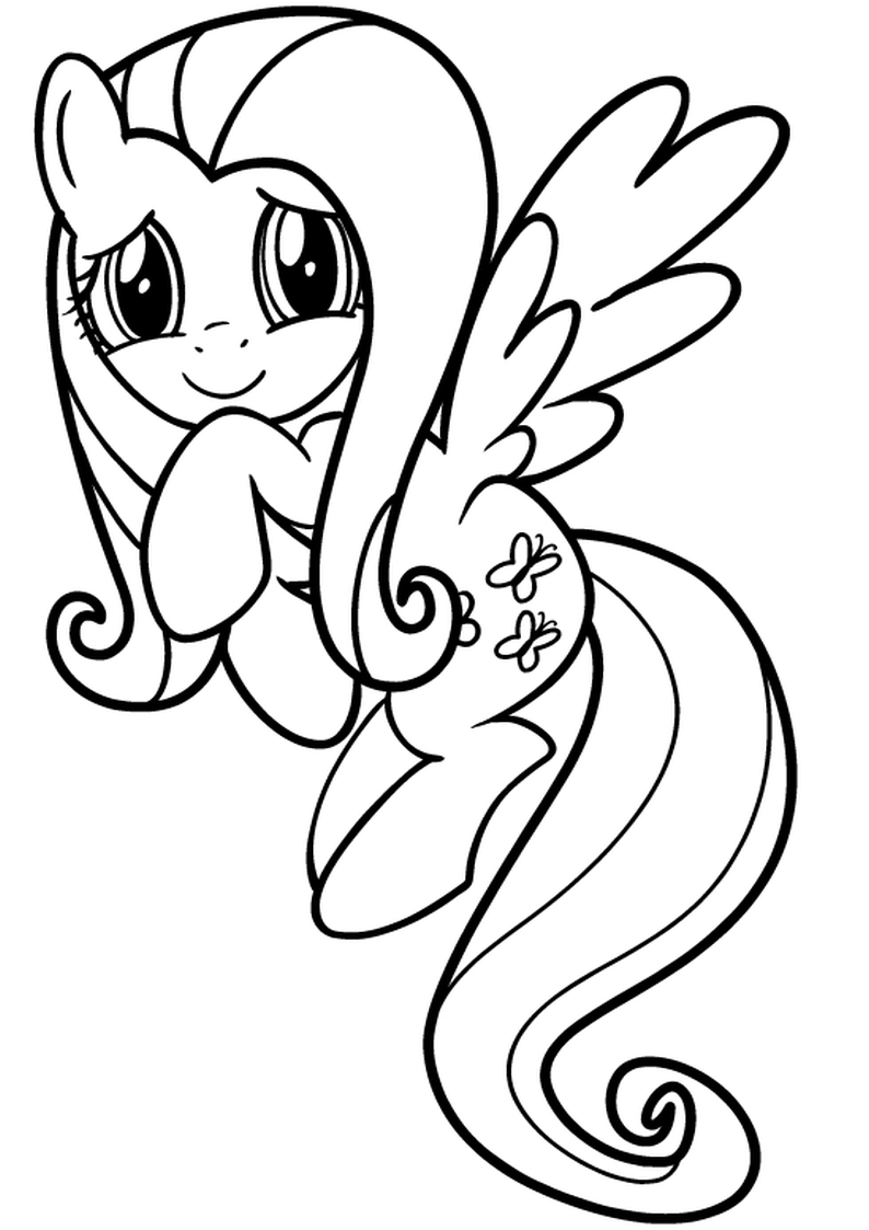 fluttershy coloring pages printable jpg