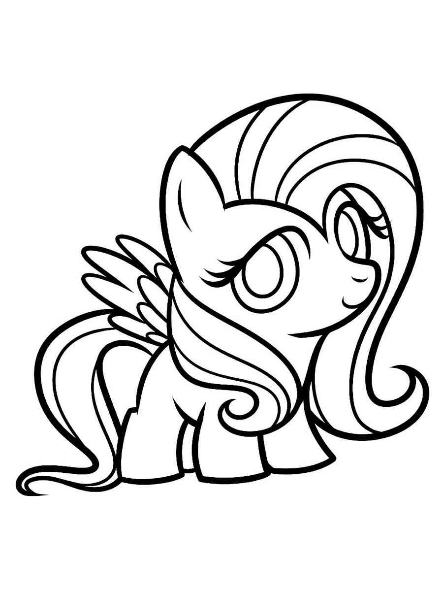 fluttershy coloring pages printable jpg