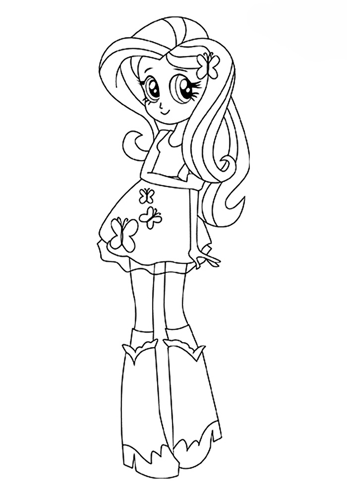 fluttershy coloring pages printable jpg