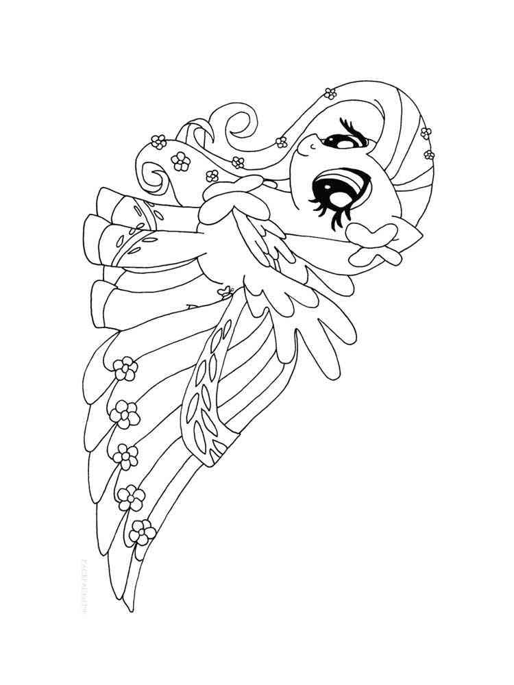 fluttershy coloring pages printable jpg