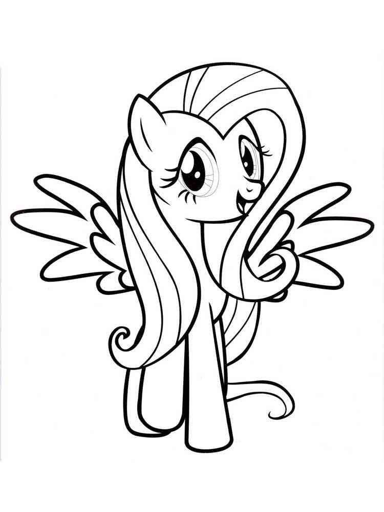 93 Fluttershy Coloring Pages Printable 84