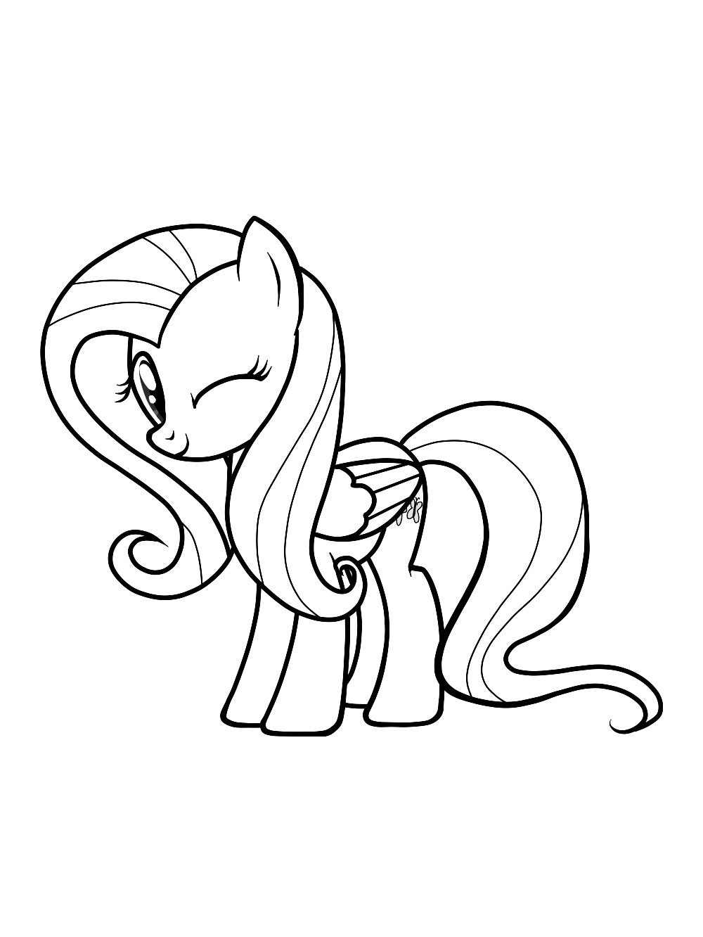 93 Fluttershy Coloring Pages Printable 86