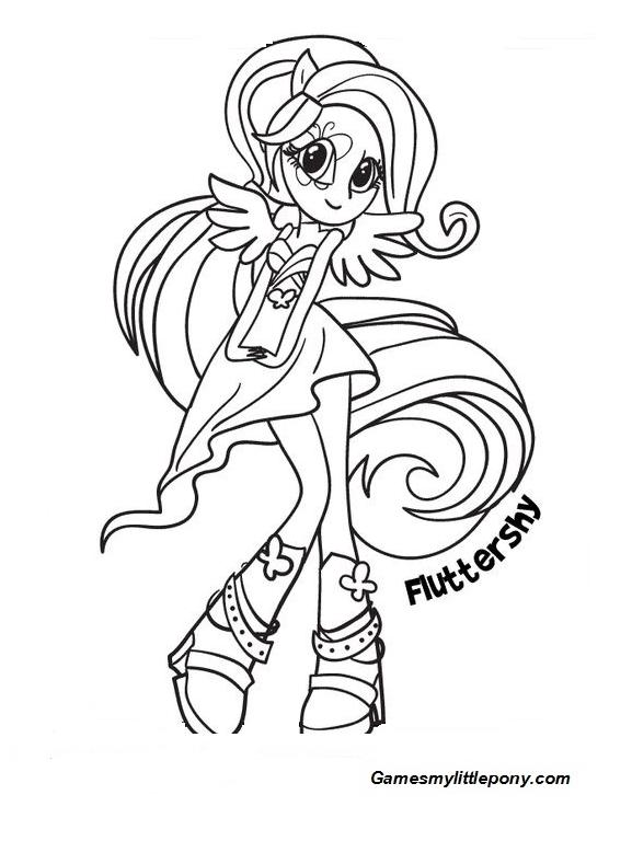 93 Fluttershy Coloring Pages Printable 88