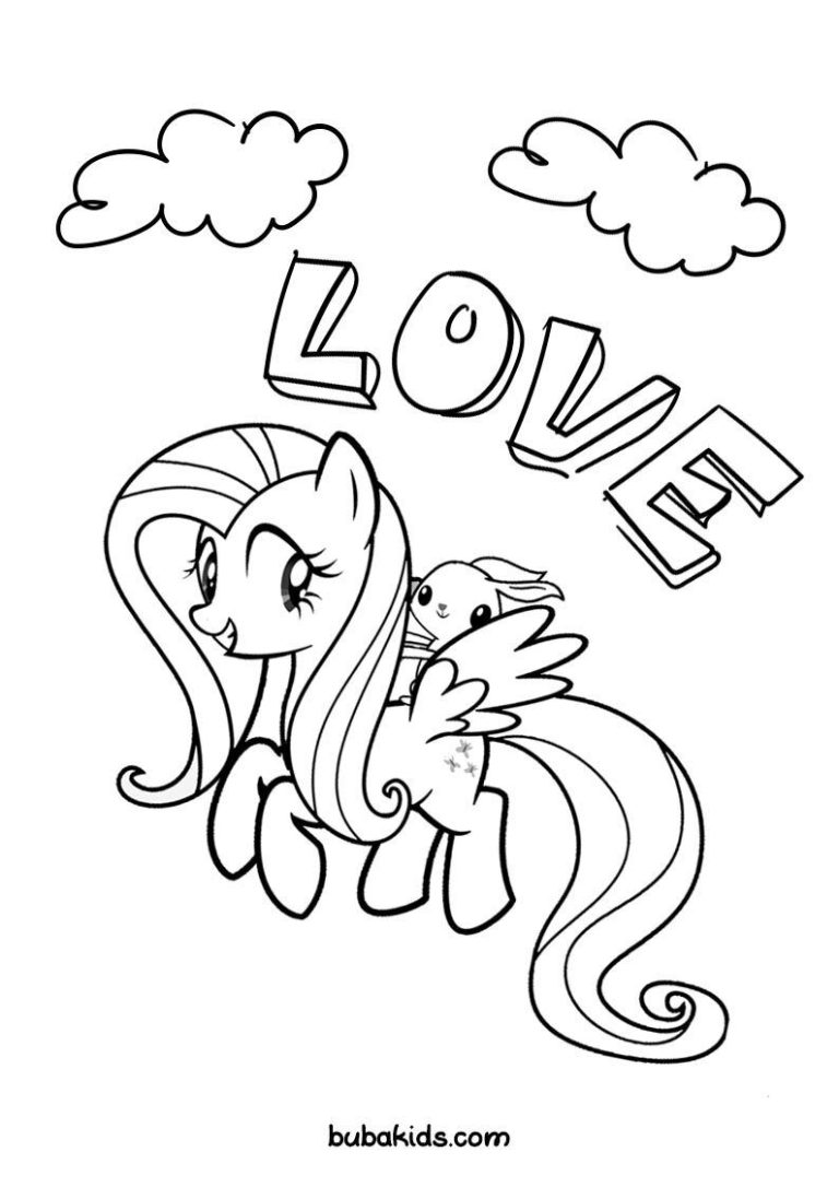 93 Fluttershy Coloring Pages Printable 93