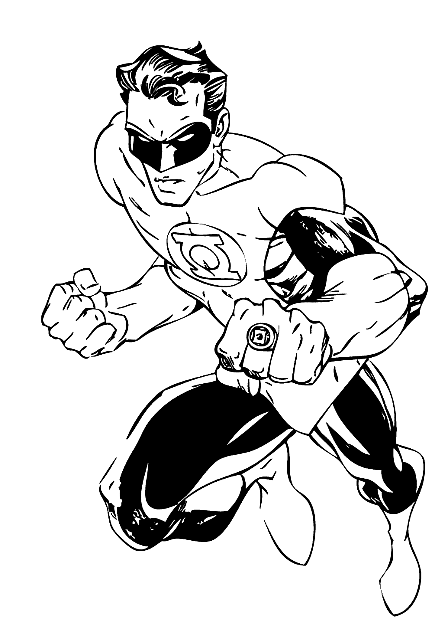 94 Free Printable Green Lantern Coloring Pages 11