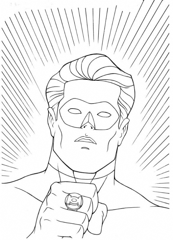 94 Free Printable Green Lantern Coloring Pages 15