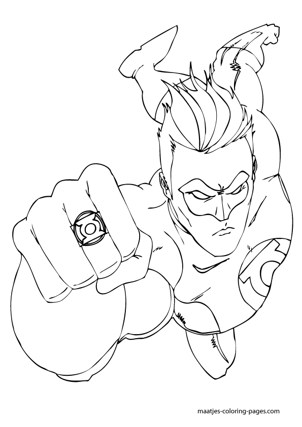 94 Free Printable Green Lantern Coloring Pages 17