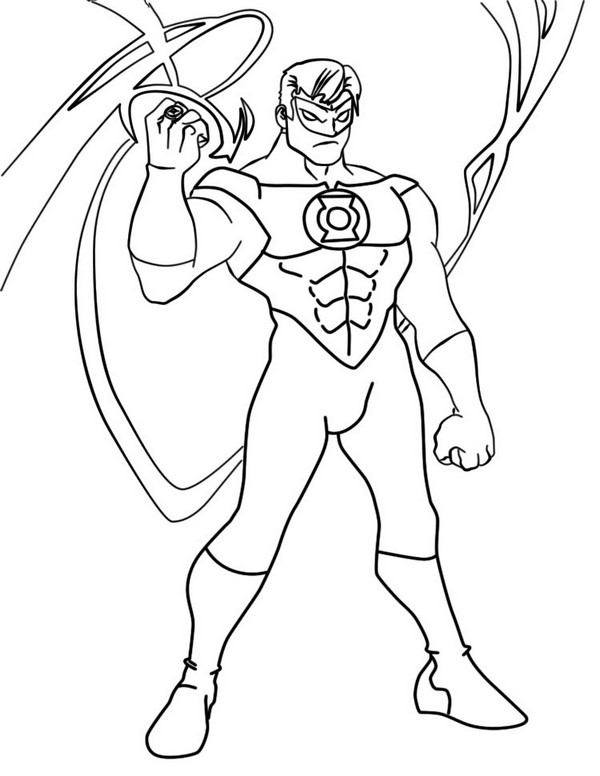 94 Free Printable Green Lantern Coloring Pages 19