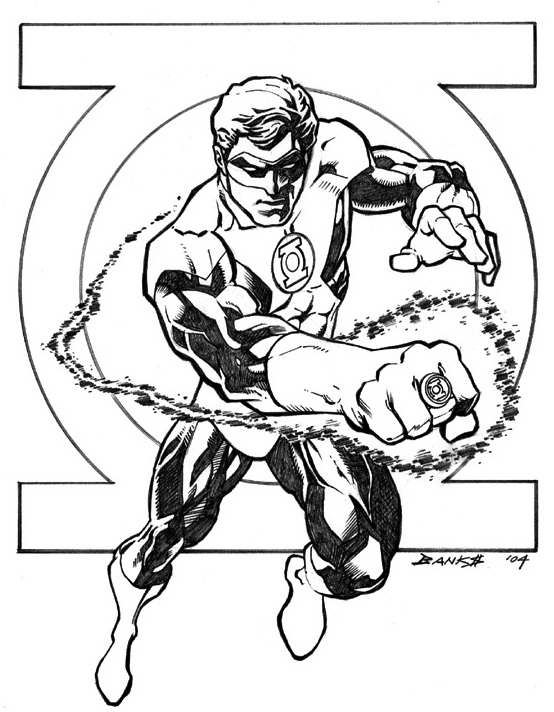 94 Free Printable Green Lantern Coloring Pages 2