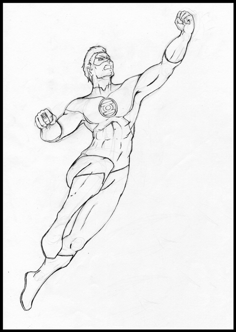 94 Free Printable Green Lantern Coloring Pages 25