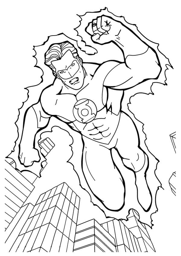 94 Free Printable Green Lantern Coloring Pages 26