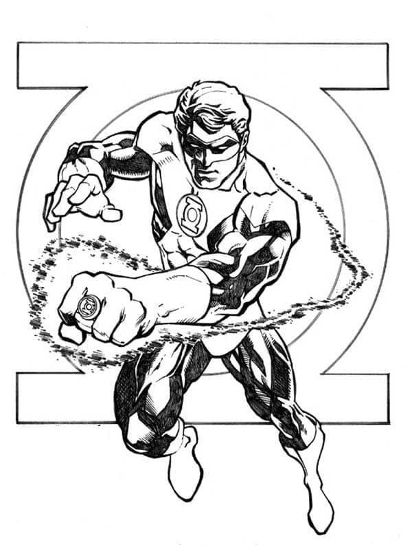 94 Free Printable Green Lantern Coloring Pages 29