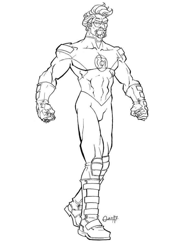 94 Free Printable Green Lantern Coloring Pages 31