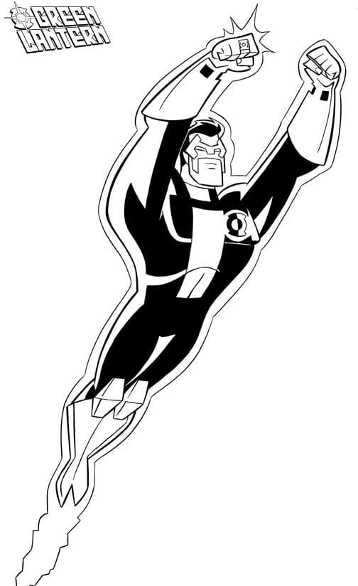 94 Free Printable Green Lantern Coloring Pages 40