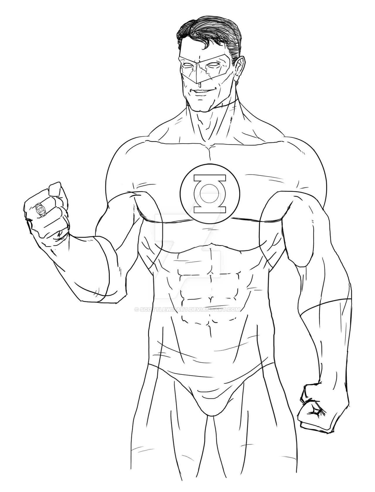 94 Free Printable Green Lantern Coloring Pages 41