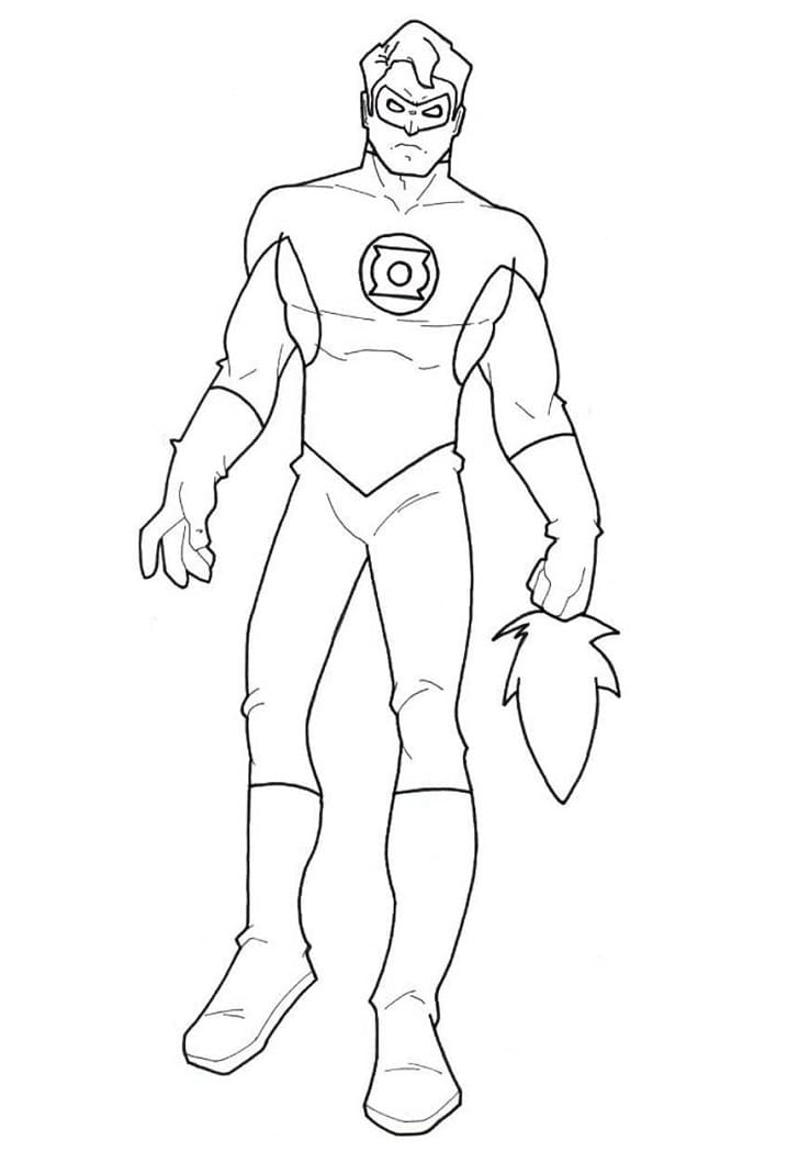 94 Free Printable Green Lantern Coloring Pages 42