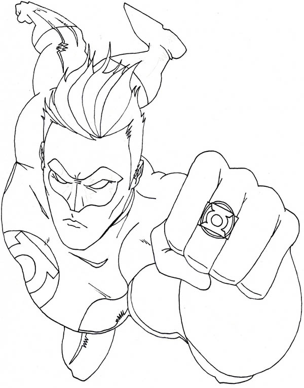 94 Free Printable Green Lantern Coloring Pages 45