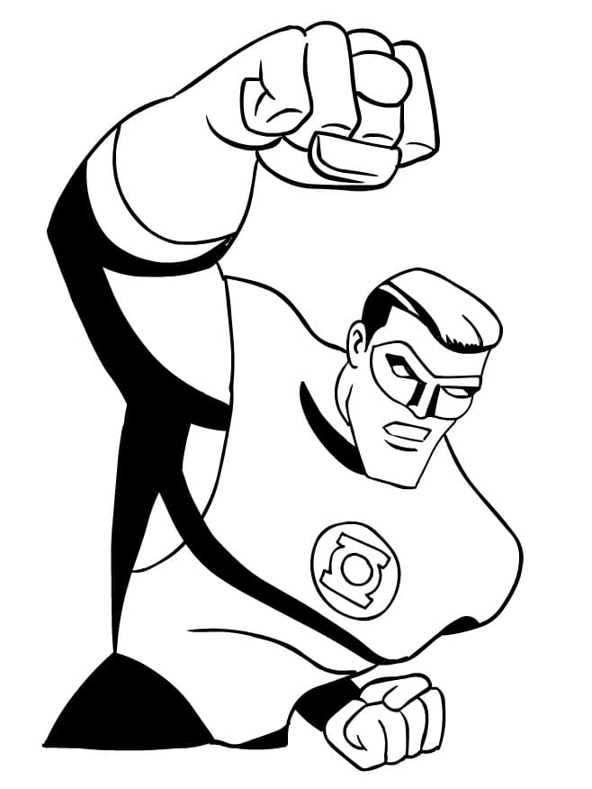 94 Free Printable Green Lantern Coloring Pages 47