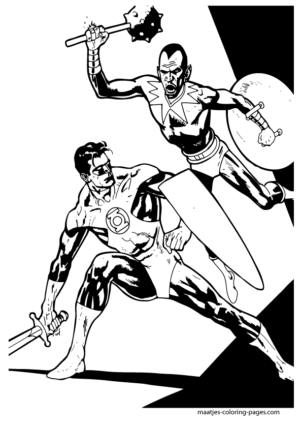 94 Free Printable Green Lantern Coloring Pages 48